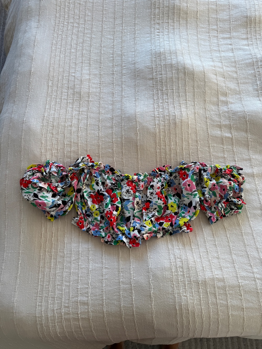 Yumi Kim Floral Ruffle Headband in White, Red, Pink, Yellow, Blue, Green